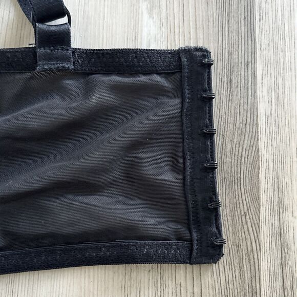 NWOT Adore Me Nymphadora Contour Balconette Bra Underwire Black Heart Lace 40DDD - Picture 11 of 13